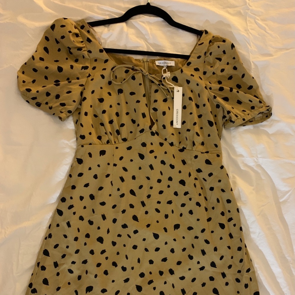 Classy leopard print dress.